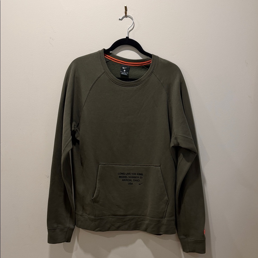 Nike Men's Olive Crewneck Sweater